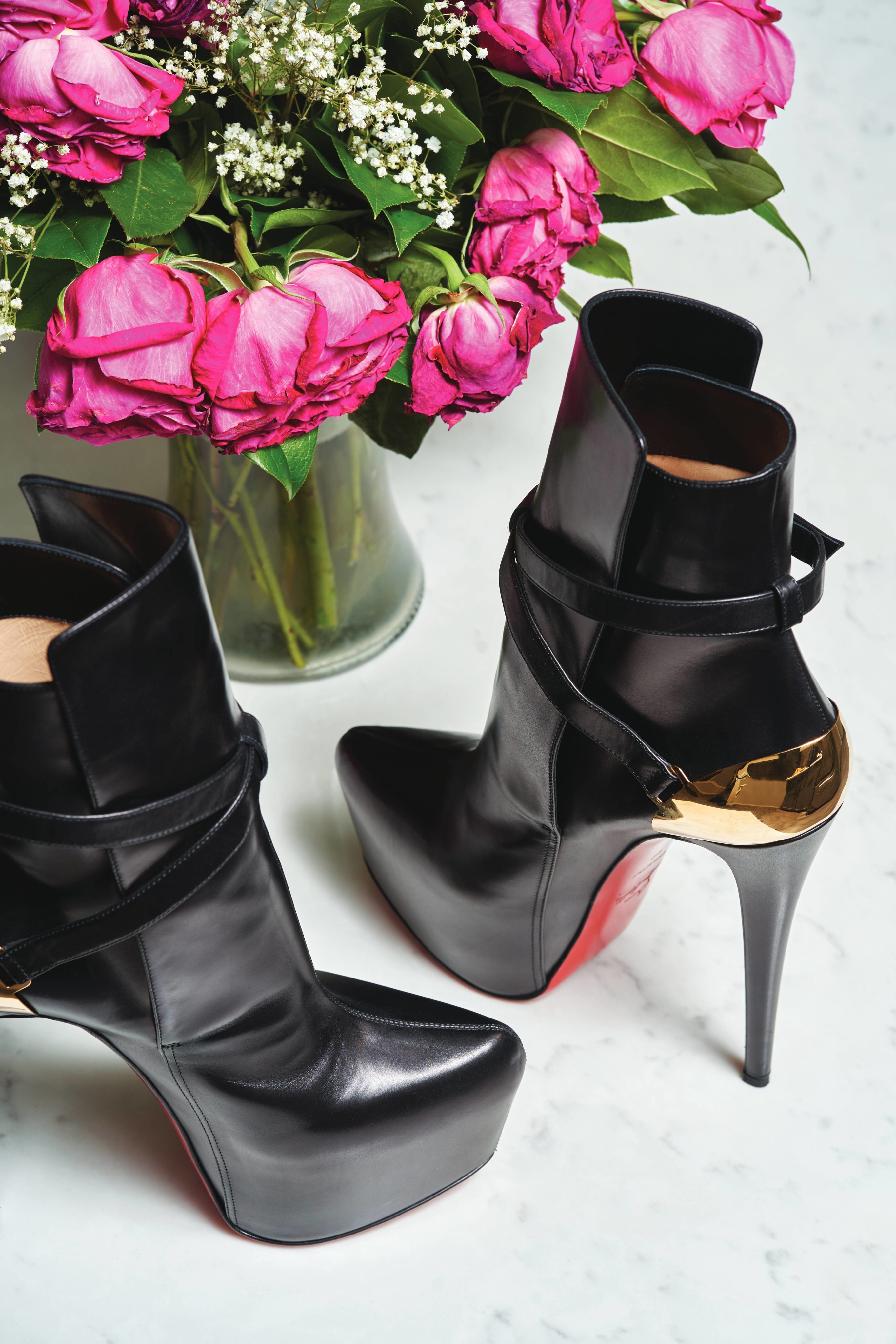 embellished designer heels