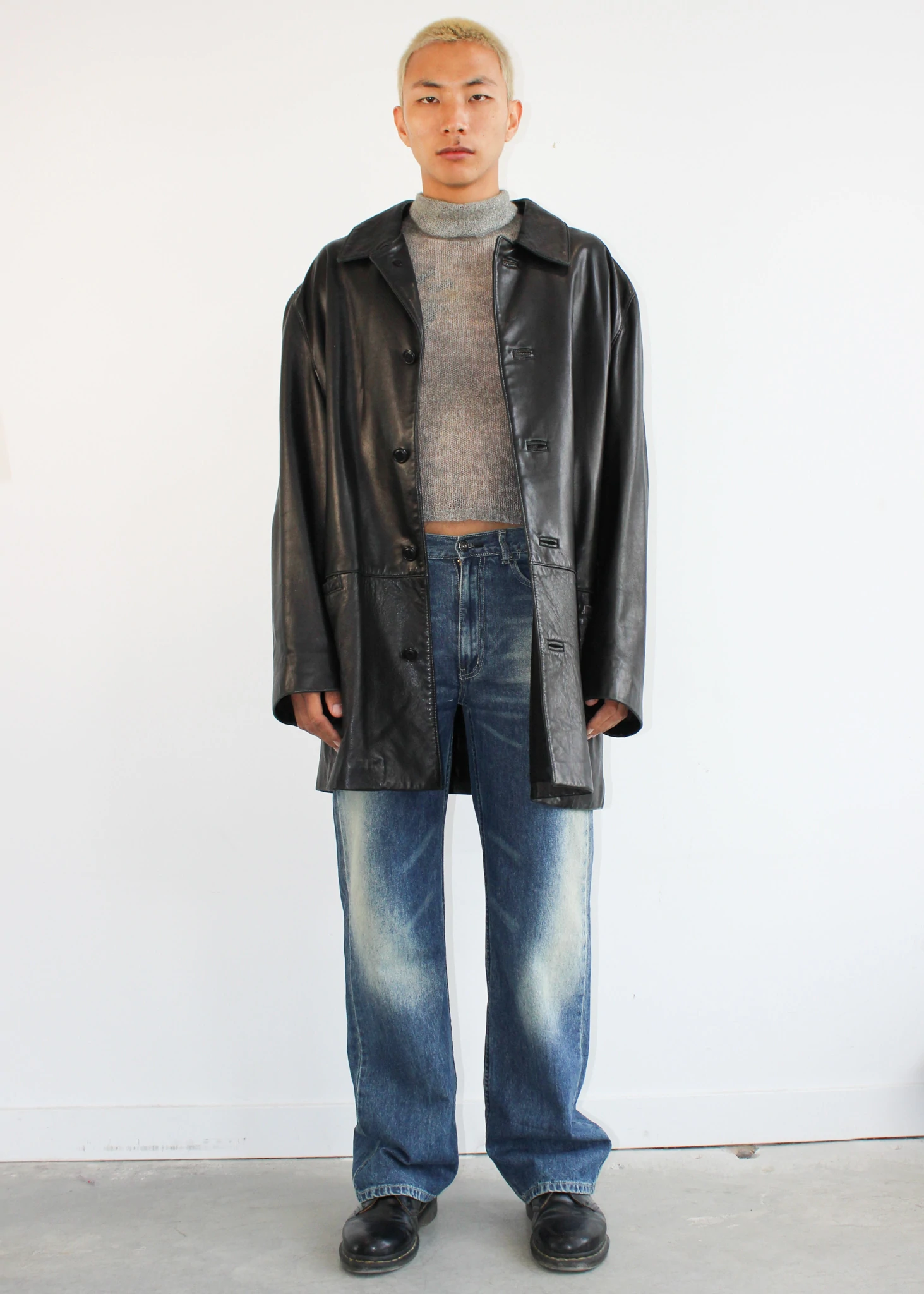 vintage leather jacket