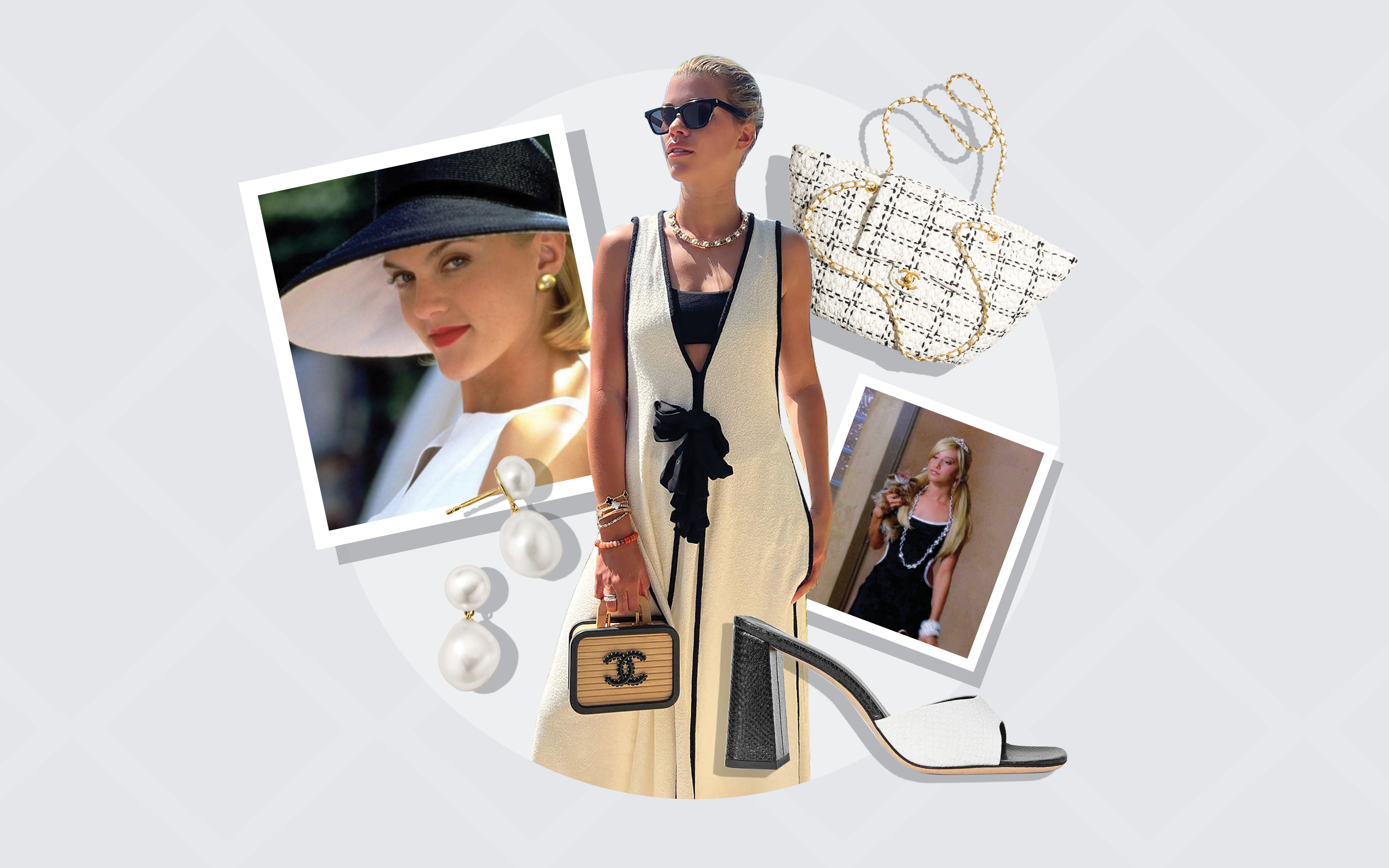 sofia richie black and white dress Get Grainge's Style This Summer with Pieces Color:Medium Denim Allegra K Womens Work Long Train Evening Wear