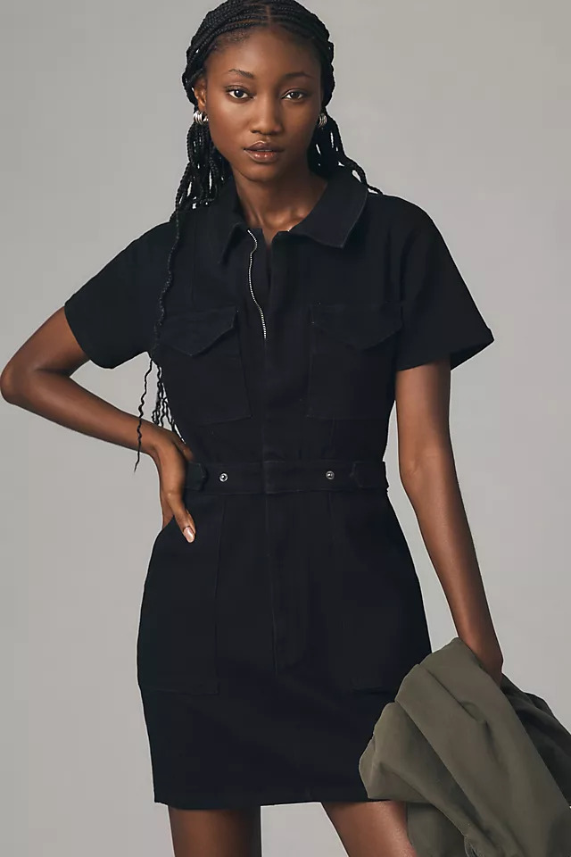 shirt dress sheer Reece Sheer Shimmer Shirt Dress main image 0