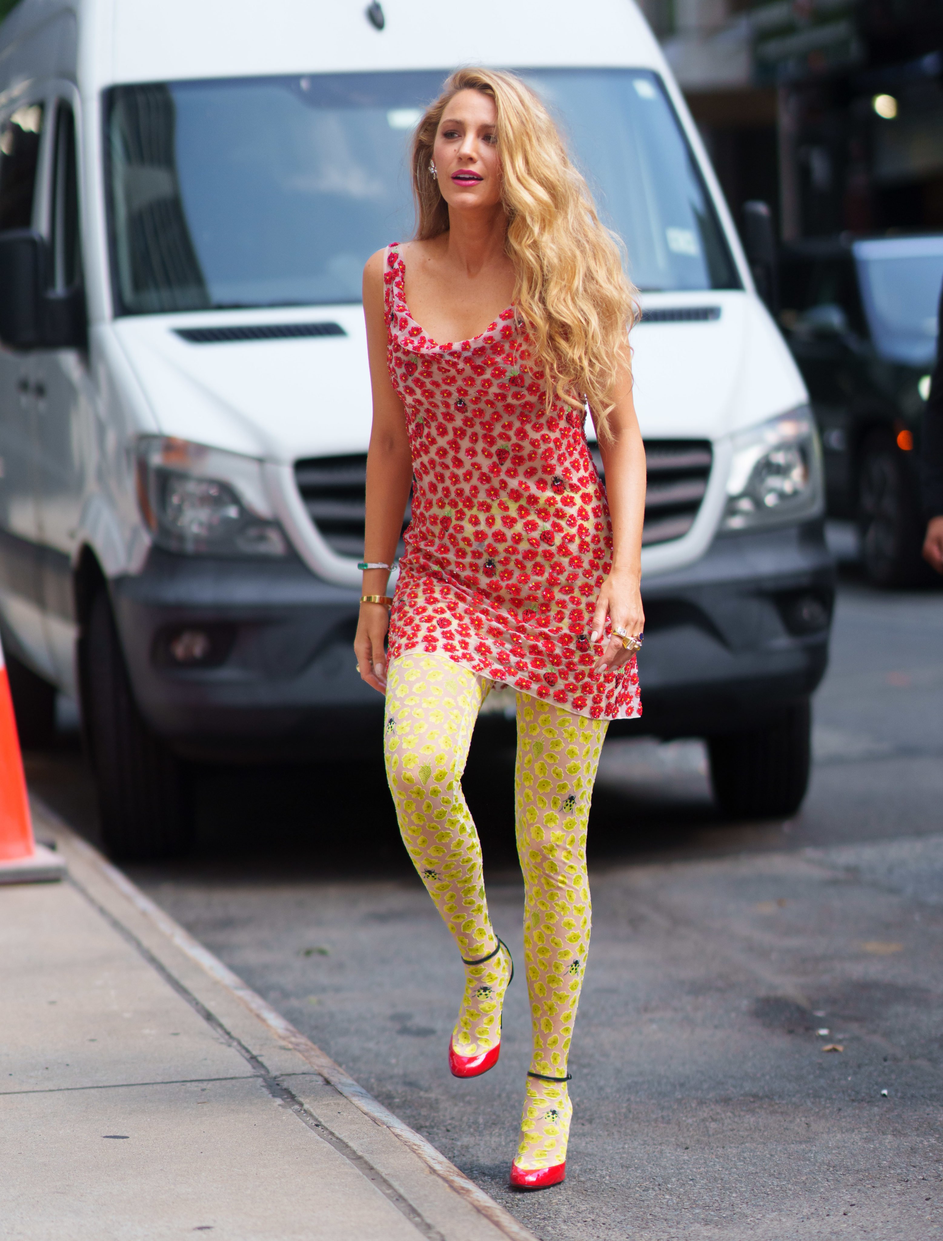 it ends with us orange dress It Ends with Us Blake Lively Outfits Not Matching The Book