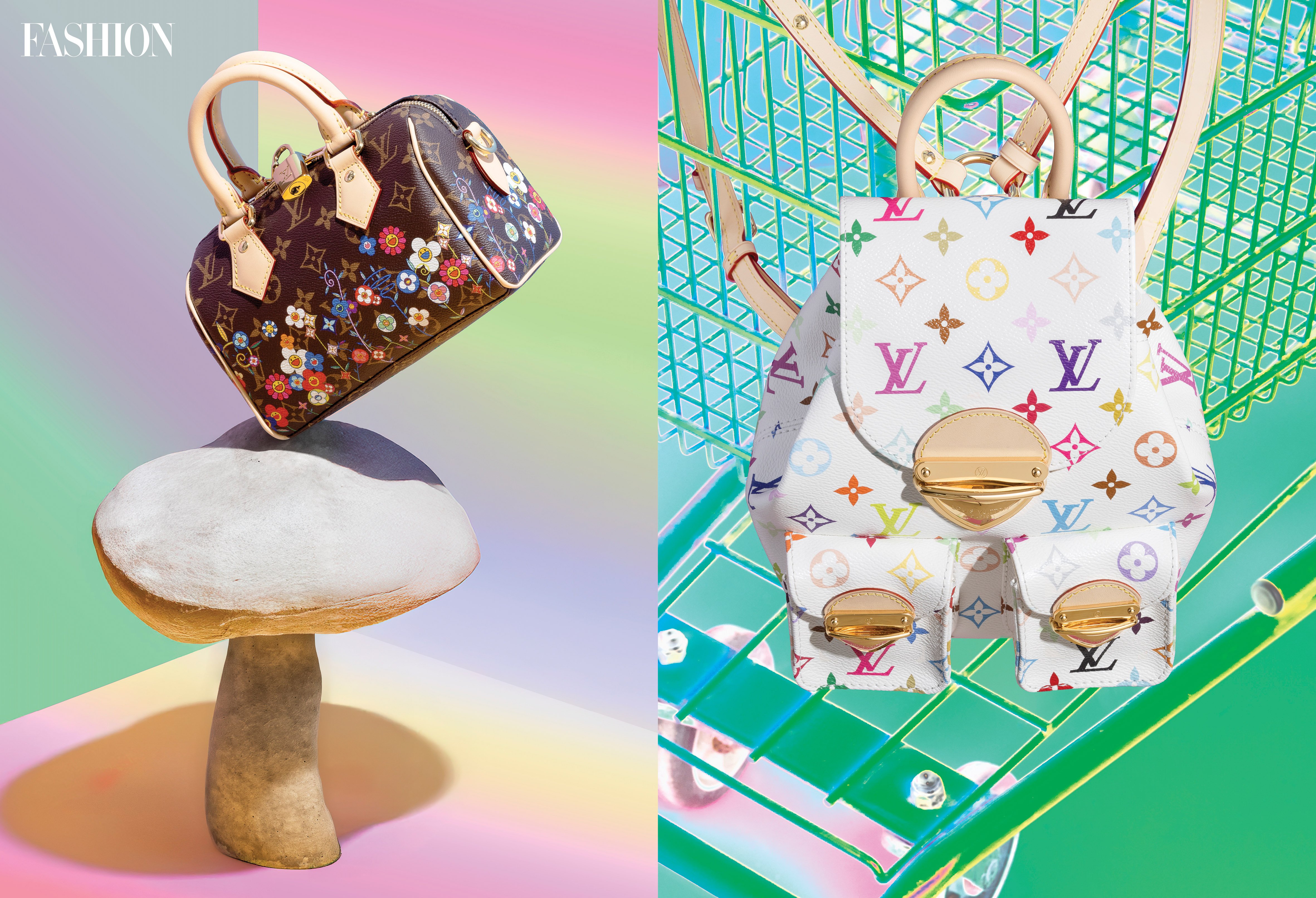 louis vuitton backpack colorful Blue Monogram Eclipse Online Exclusive Discovery Backpac – Savonches the multipocket backpack features a gradient neon colourway that looks like it was spray Louis Vuitton Christopher Monogram Men's
