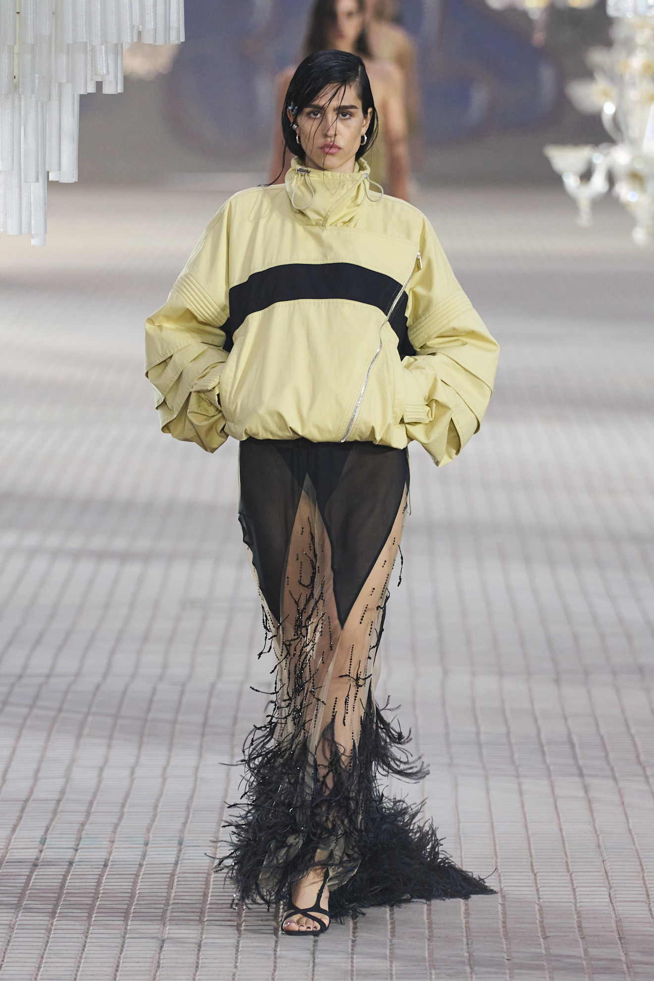 Spring colour palette butter yellow and black