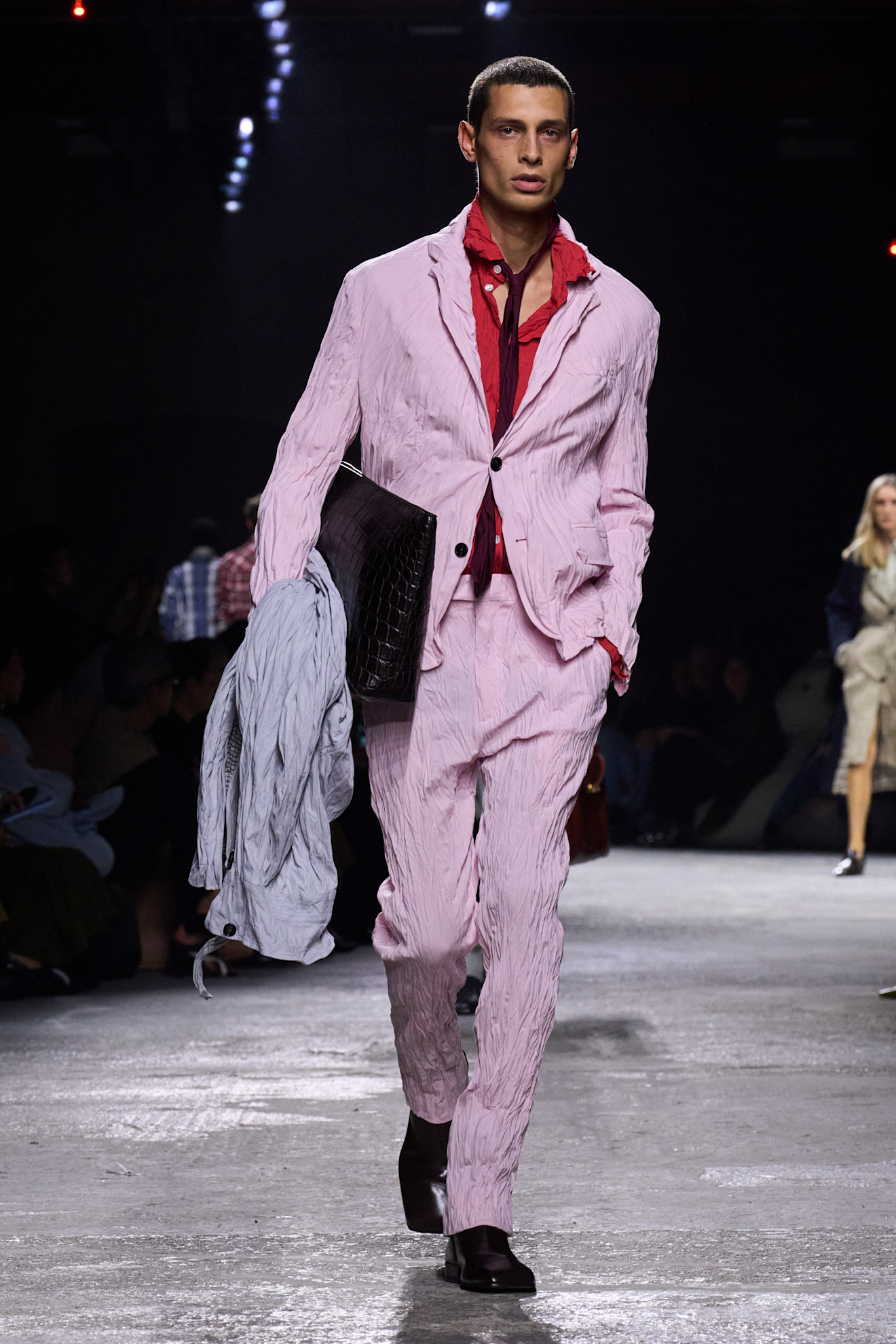 Spring colour palette pale pink and cherry red
