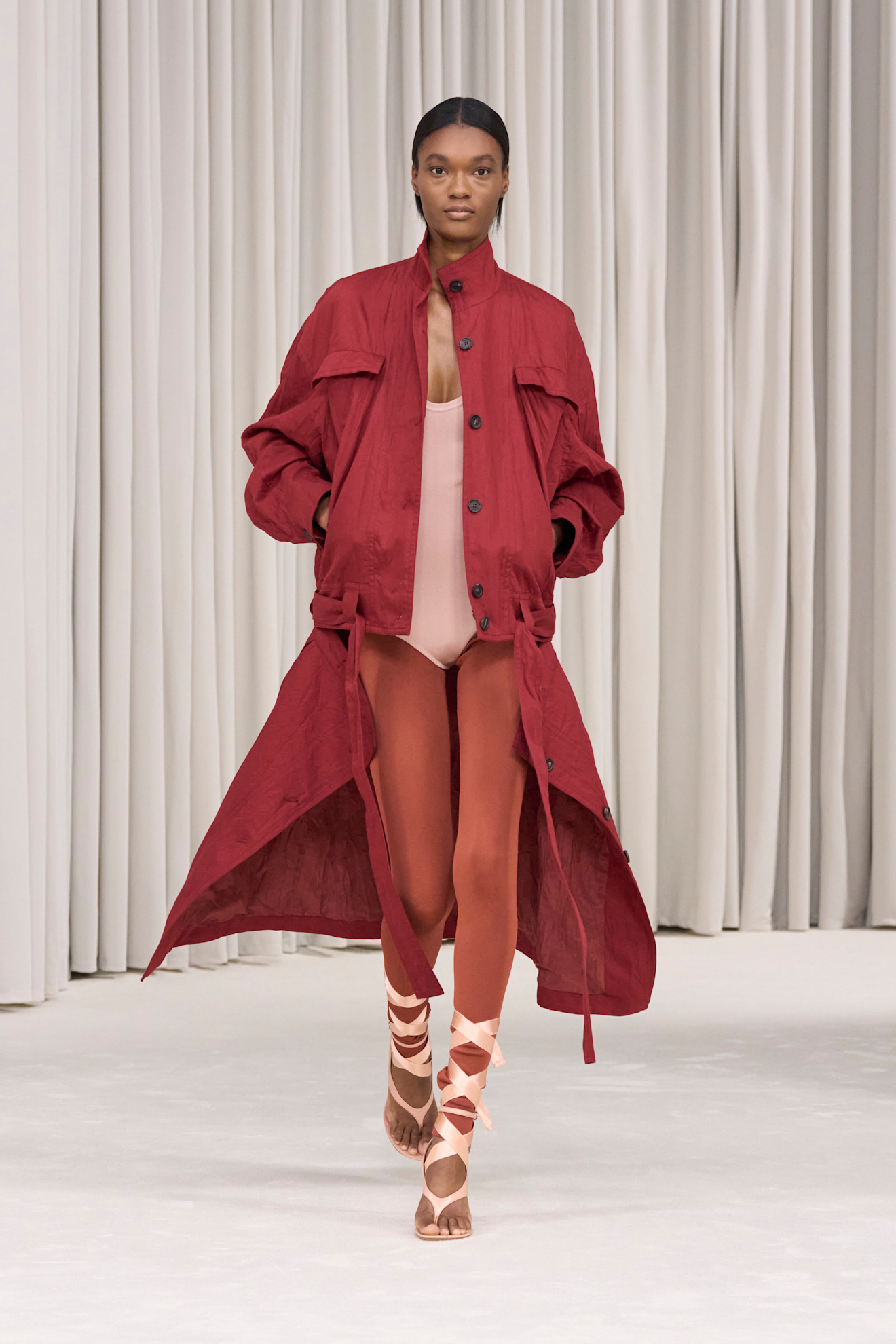 Spring colour palette pale pink and cherry red