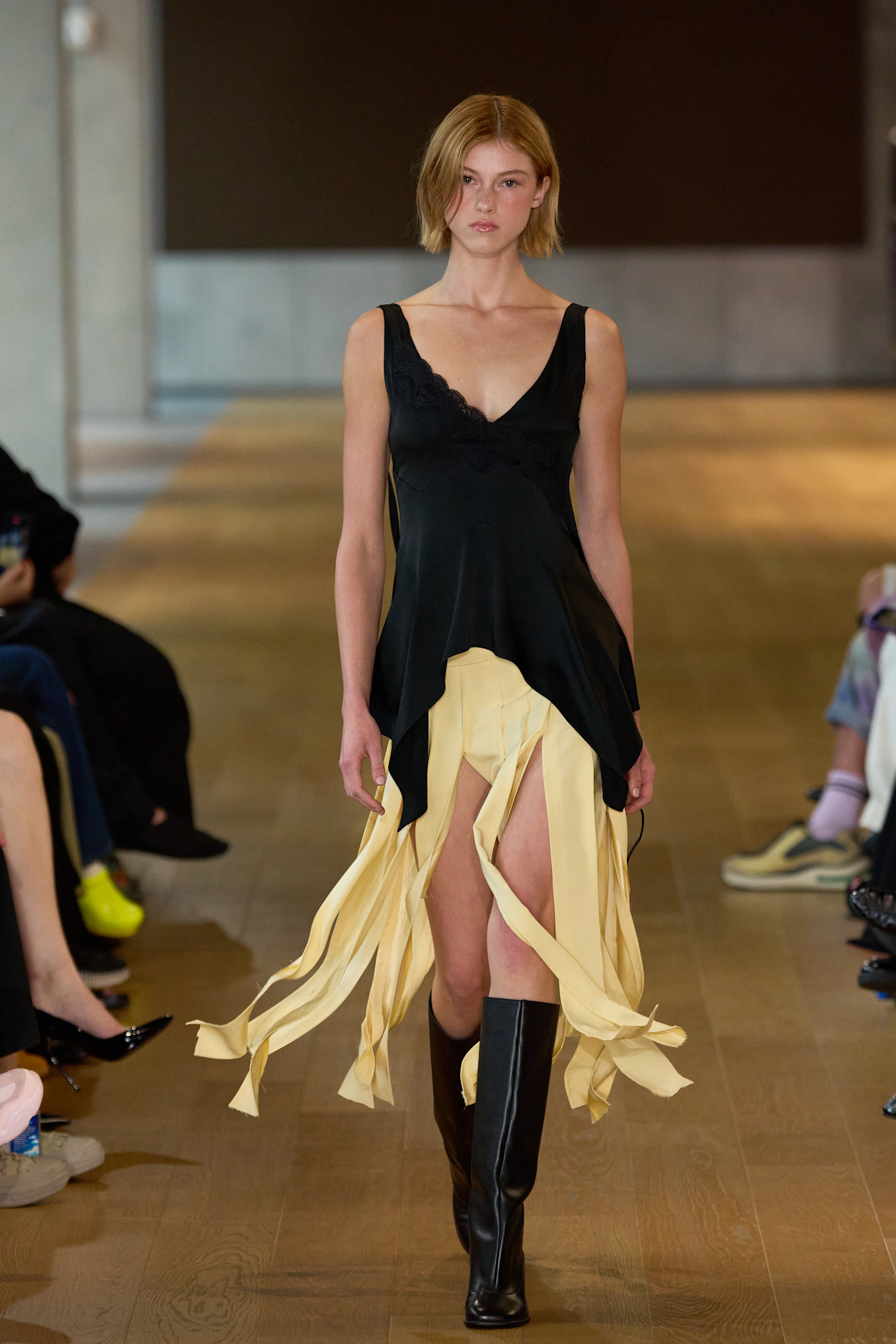 Spring colour palette butter yellow and black
