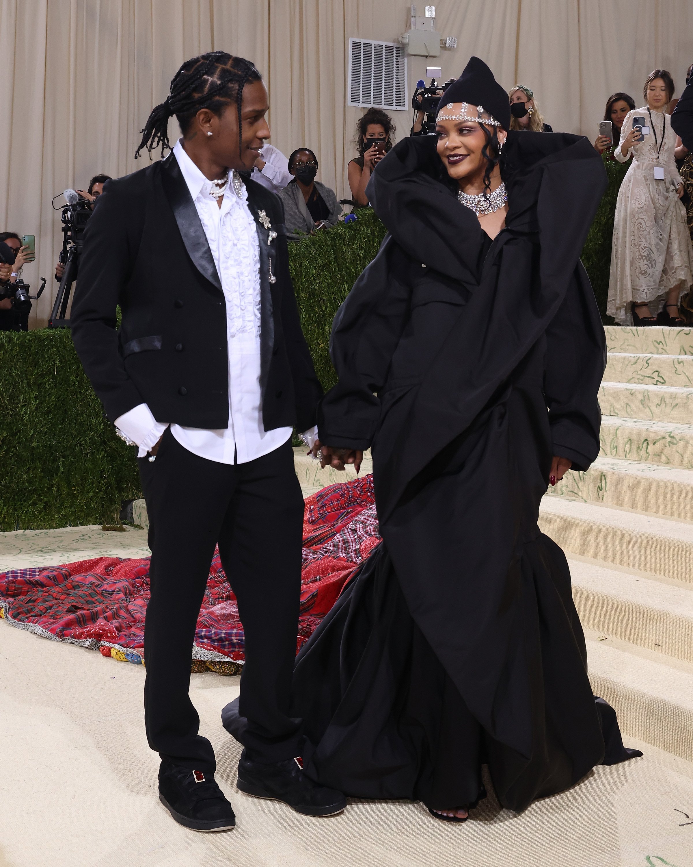 The 2021 Met Gala Celebrating In America: A Lexicon Of Fashion - Arrivals asap rocky met gala style 