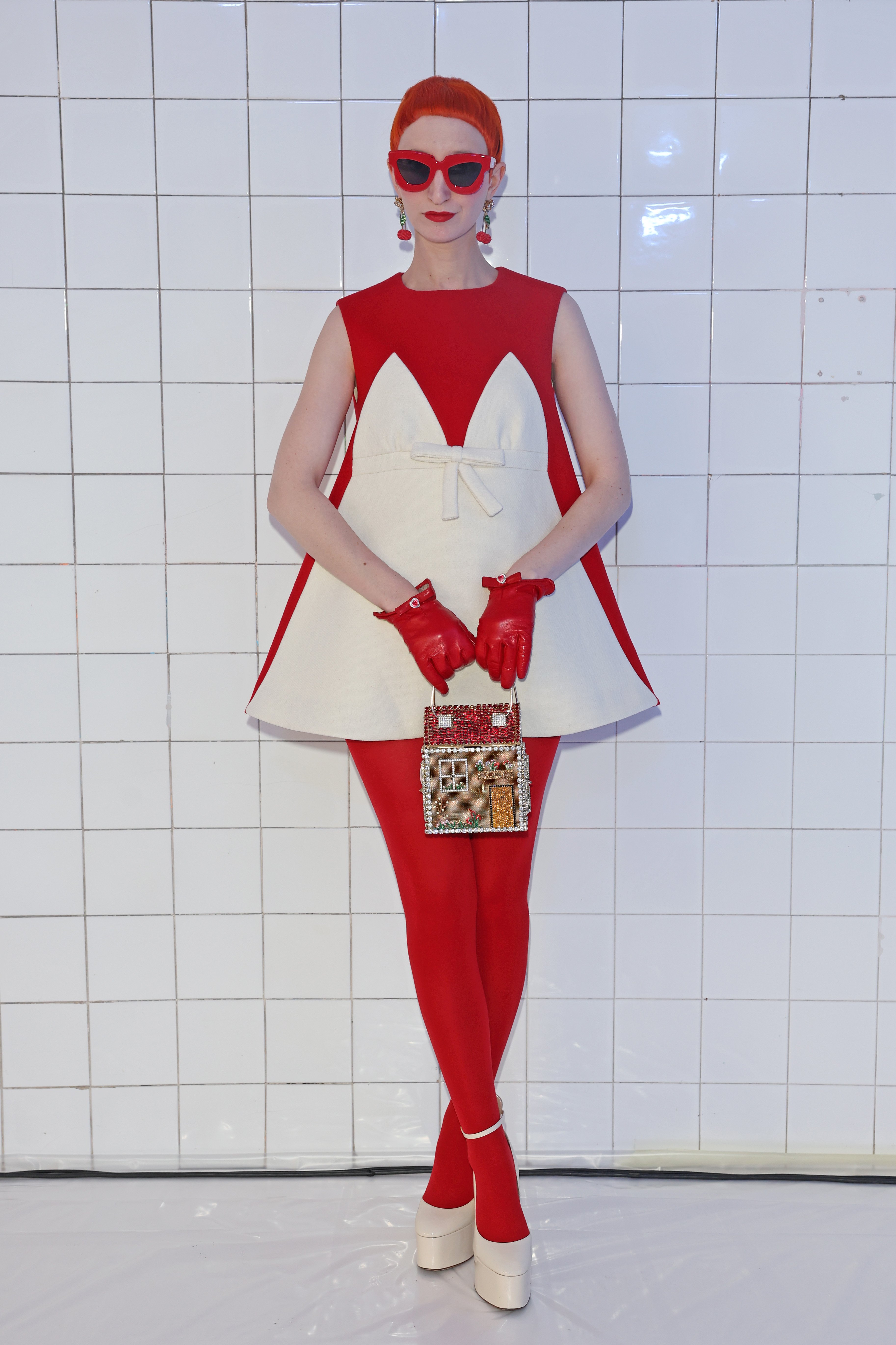 Colored tights: Milan Fashion Week Spring Summer 2026