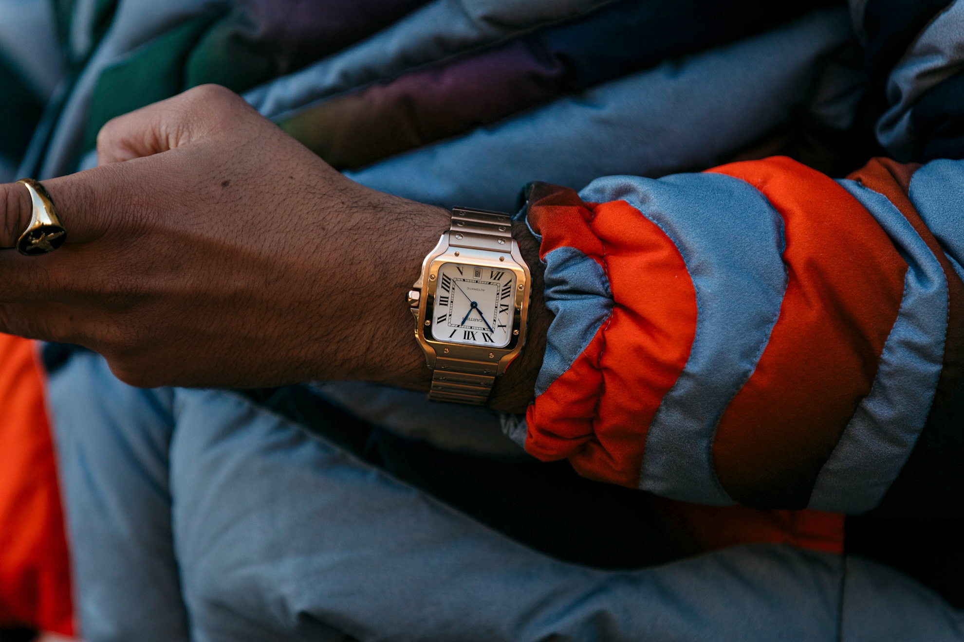 Man wearing Cartier watch, how to start a watch collection, cartier