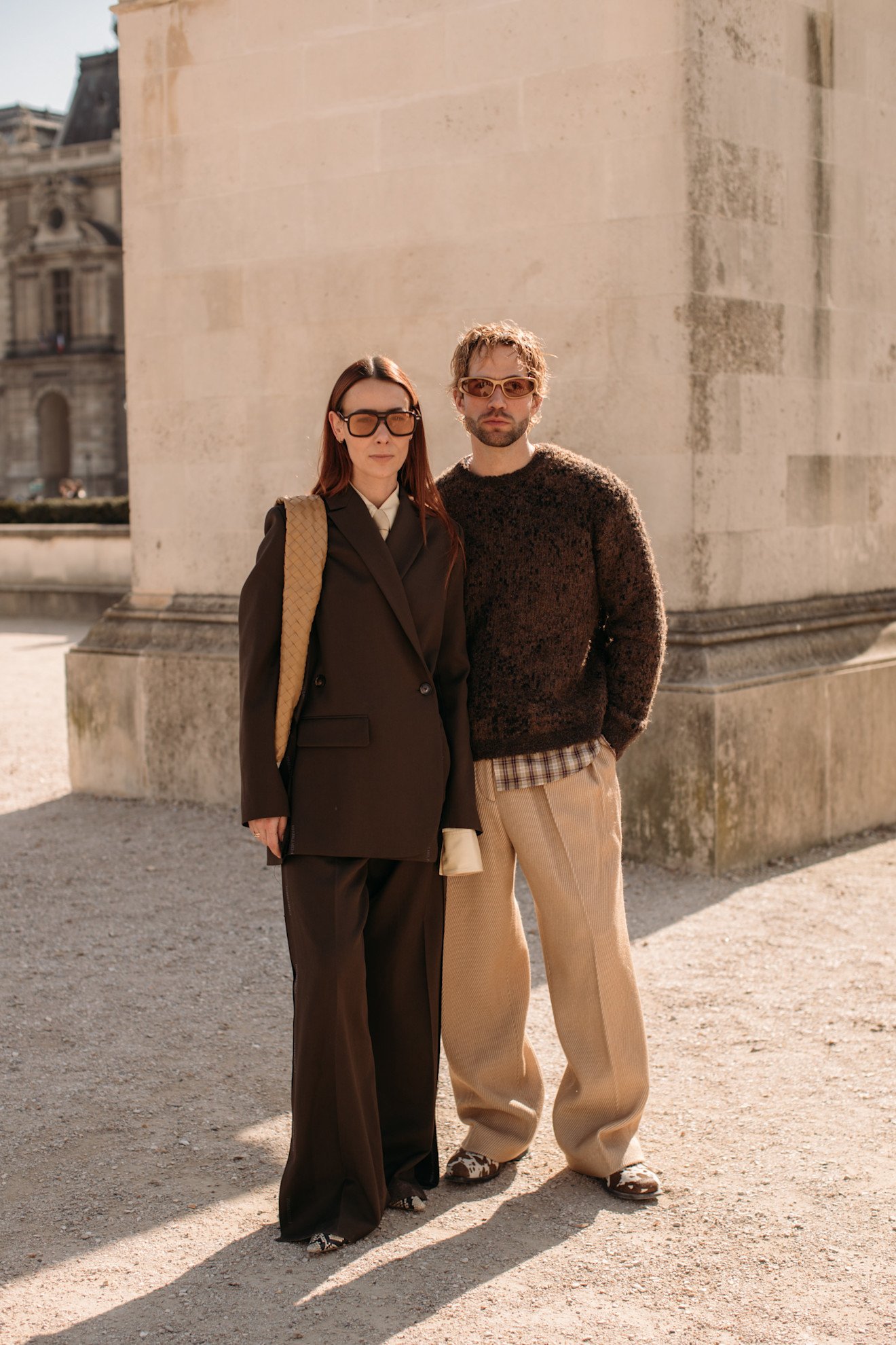 Trending sunglasses spring 2025: Paris street style brown sunglasses