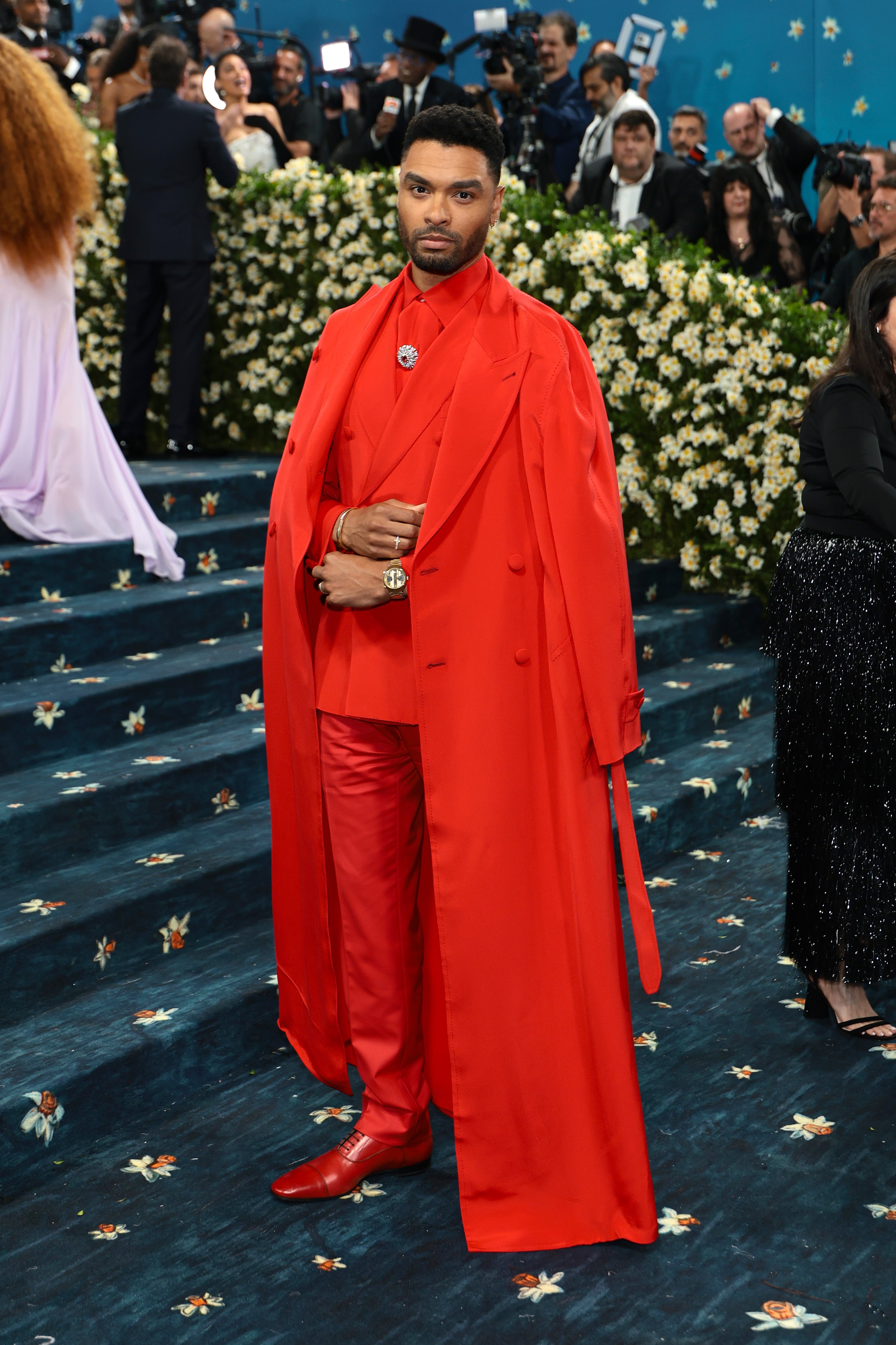 NEW YORK, NEW YORK - MAY 05: Regé-Jean Page attends the 2025 Met Gala Celebrating "Superfine: Tailoring Black Style" at Metropolitan Museum of Art on May 05, 2025 in New York City. (Photo by Dimitrios Kambouris/Getty Images for The Met Museum/Vogue)