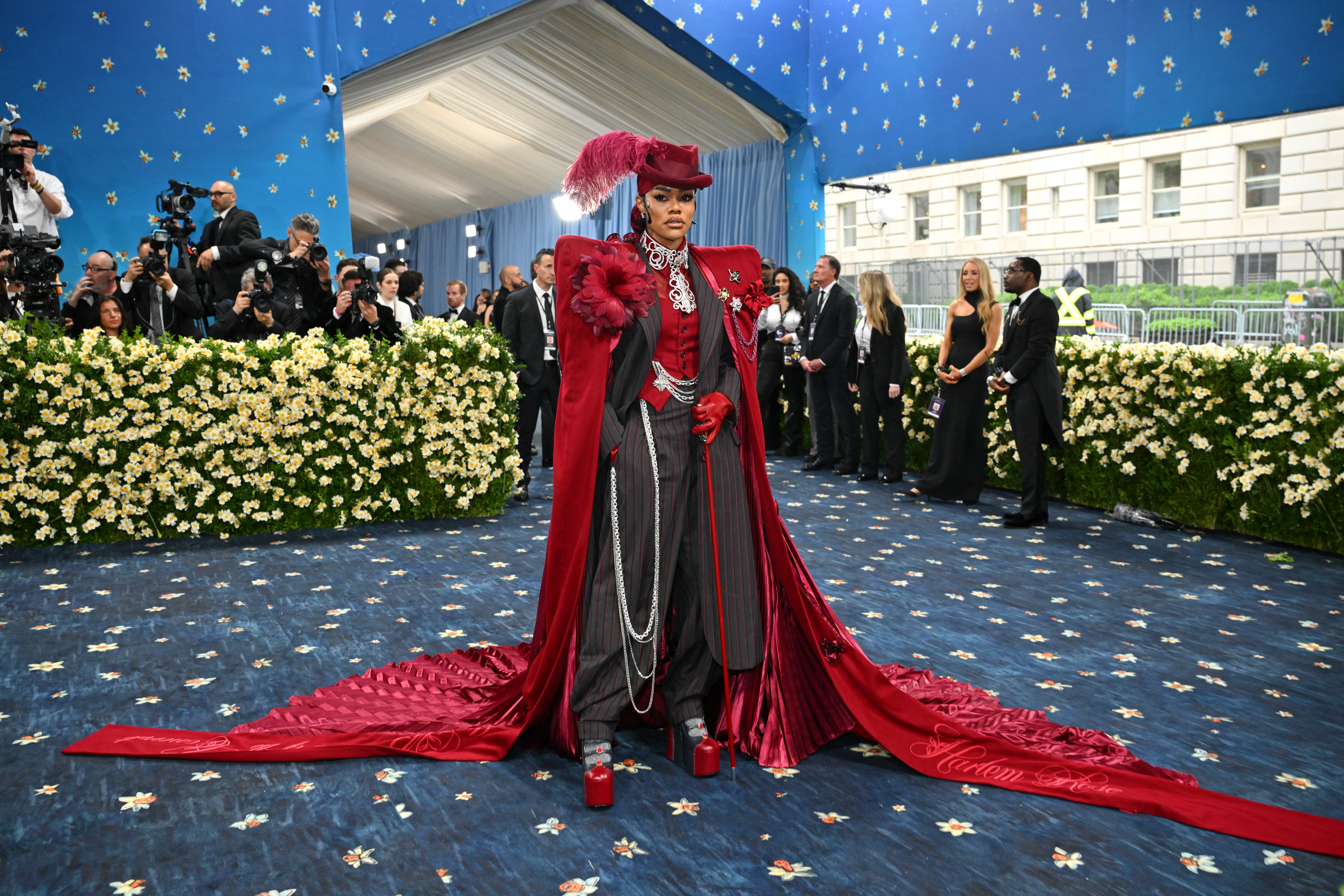 US singer-songwriter and actress Teyana Taylor arrives for the 2025 Met Gala at the Metropolitan Museum of Art on May 5, 2025, in New York. The Gala raises money for the Metropolitan Museum of Art's Costume Institute. The 2025 Met Gala is themed "Tailored for You," aligning with the Costume Institute's exhibition, "Superfine: Tailoring Black Style," set to open to the public on May 10. (Photo by ANGELA WEISS / AFP) (Photo by ANGELA WEISS/AFP via Getty Images)