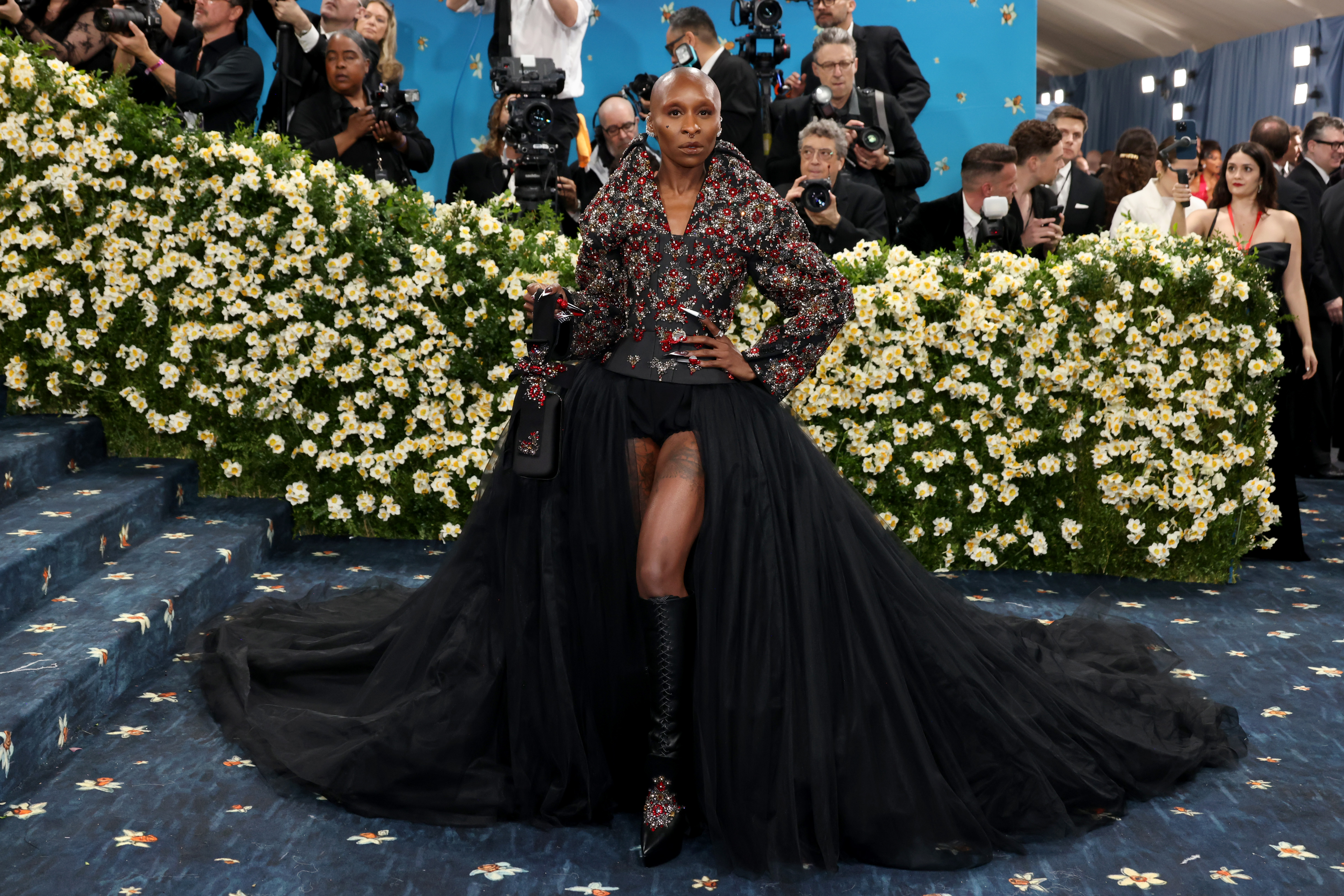 NEW YORK, NEW YORK - MAY 05: Cynthia Erivo attends the 2025 Met Gala Celebrating "Superfine: Tailoring Black Style" at Metropolitan Museum of Art on May 05, 2025 in New York City. (Photo by John Shearer/WireImage)