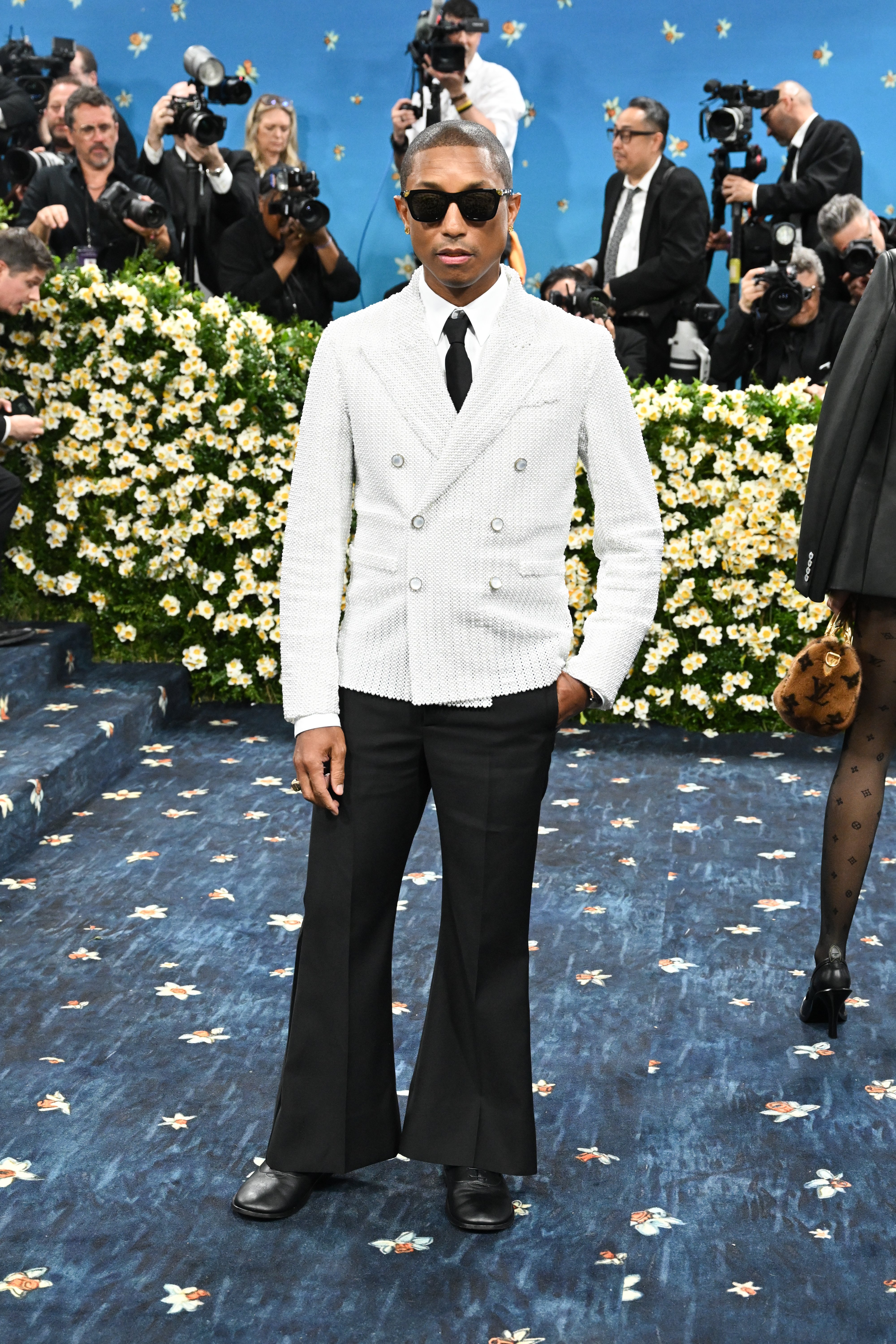 Pharrell Williams at The 2025 Met Gala Celebrating "Superfine: Tailoring Black Style" held at the Metropolitan Museum of Art on May 05, 2025 in New York, New York. (Photo by Gilbert Flores/Variety via Getty Images)