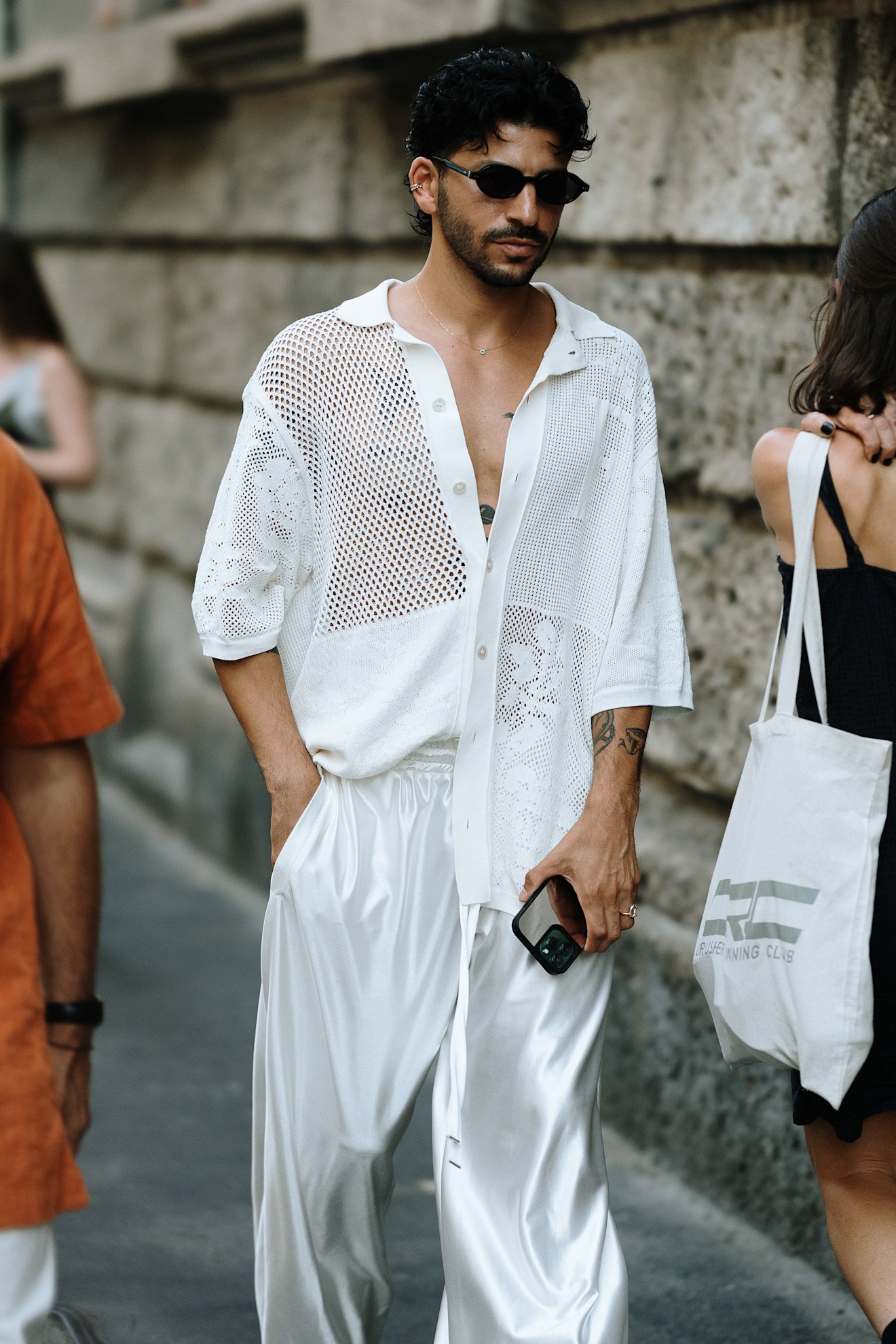 Milan Fashion Week Spring 2026 mens street style