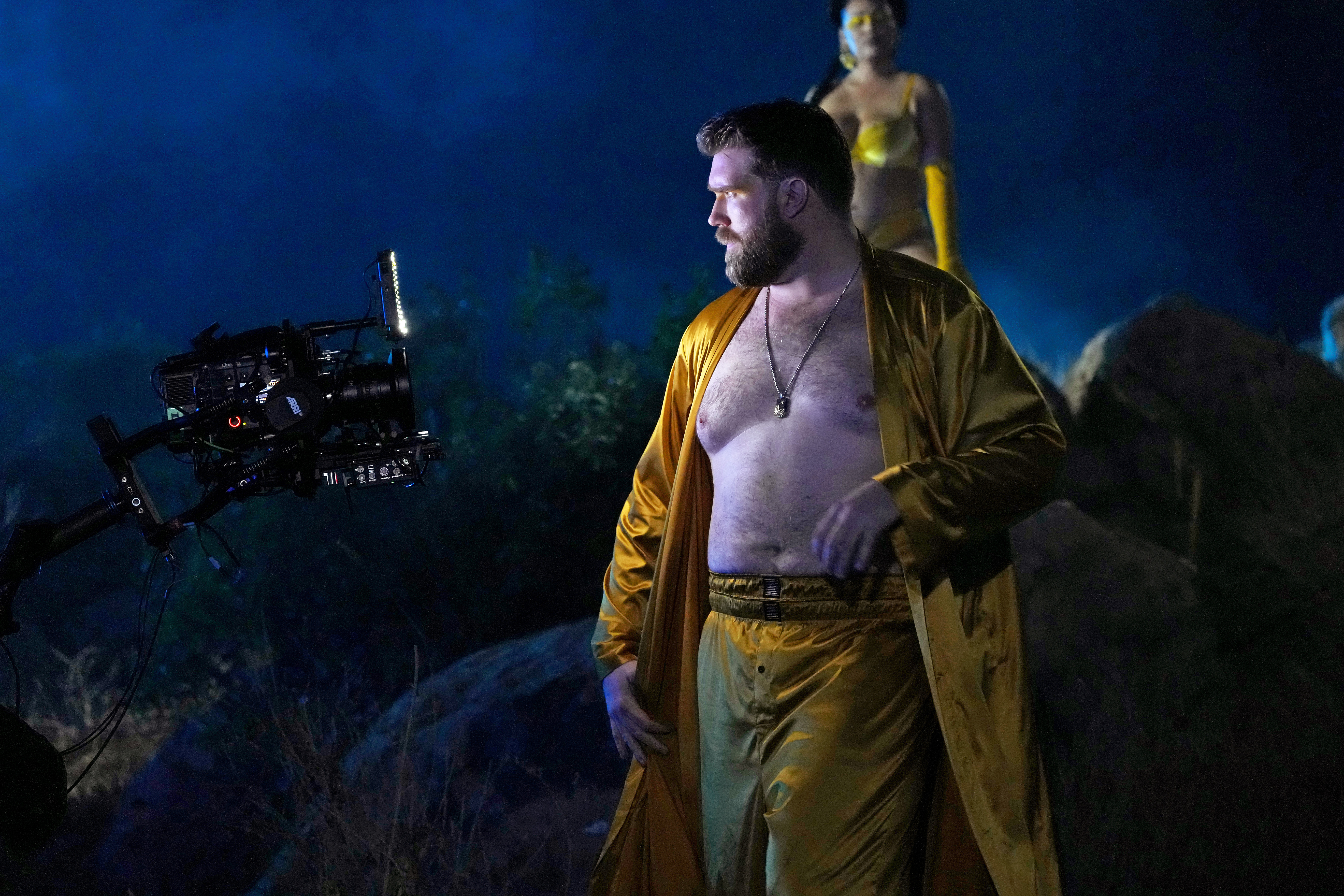 Plus size menswear: A model a the Savage X Fenty Show Vol. 4