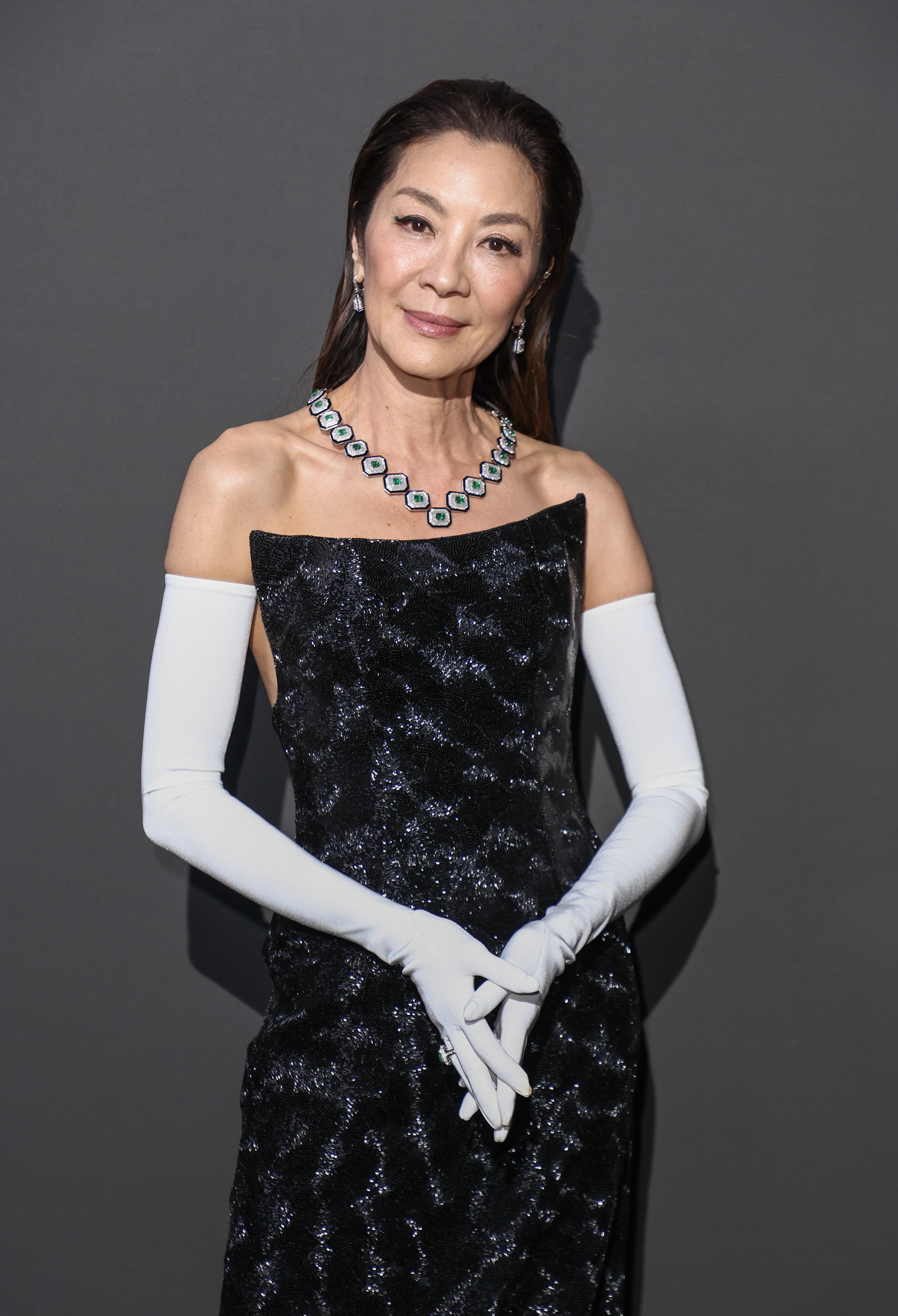 Wedding dress codes, what to wear to a wedding: michelle yeoh
