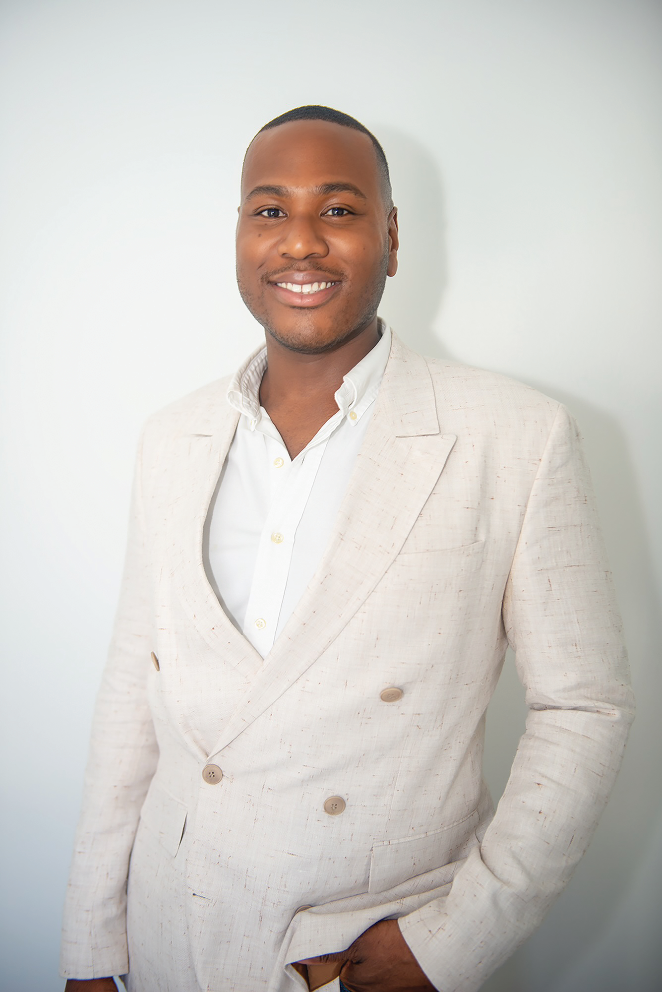 beach essentials, beach outfit: Jack-Malcolm Samedi, Founder of Jack The Publicist Group