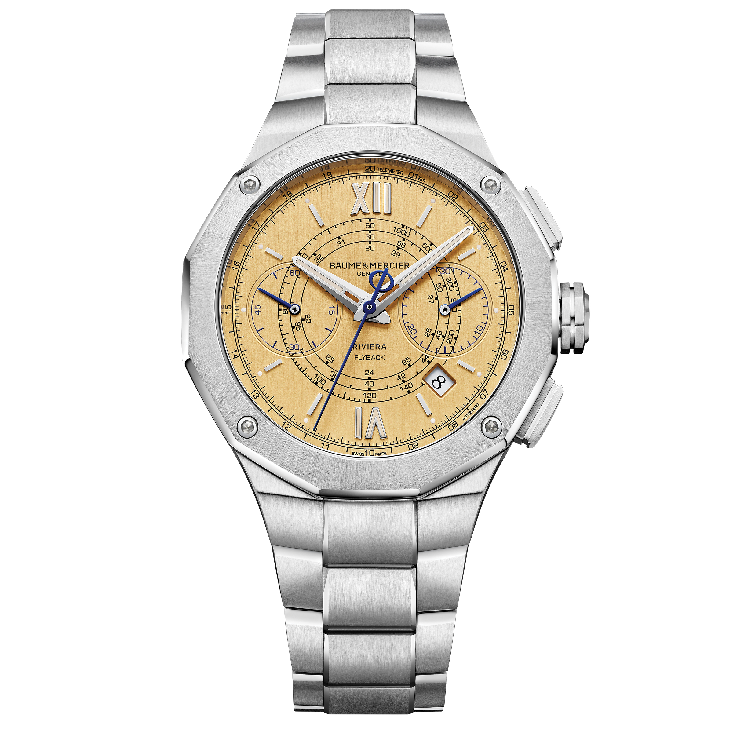 '80s retro watches, Baume & Mercier Riviera Chronograph Flyback M0A1082