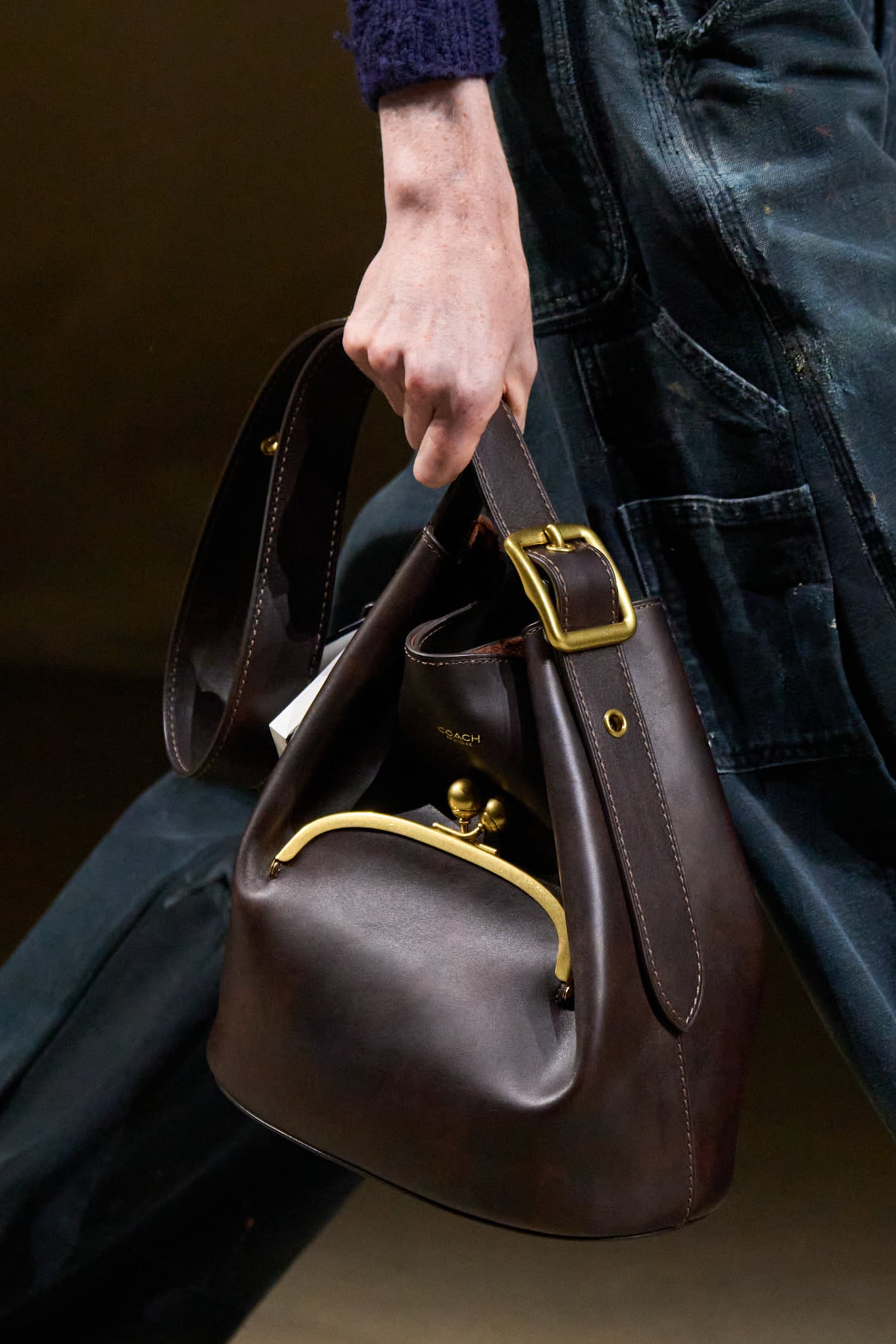 coach beat up bags at fashion month