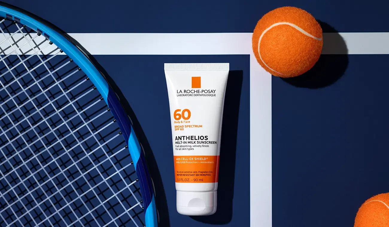 sports industry and beauty brands, sports and beauty partnerships: la roche-posay x us open
