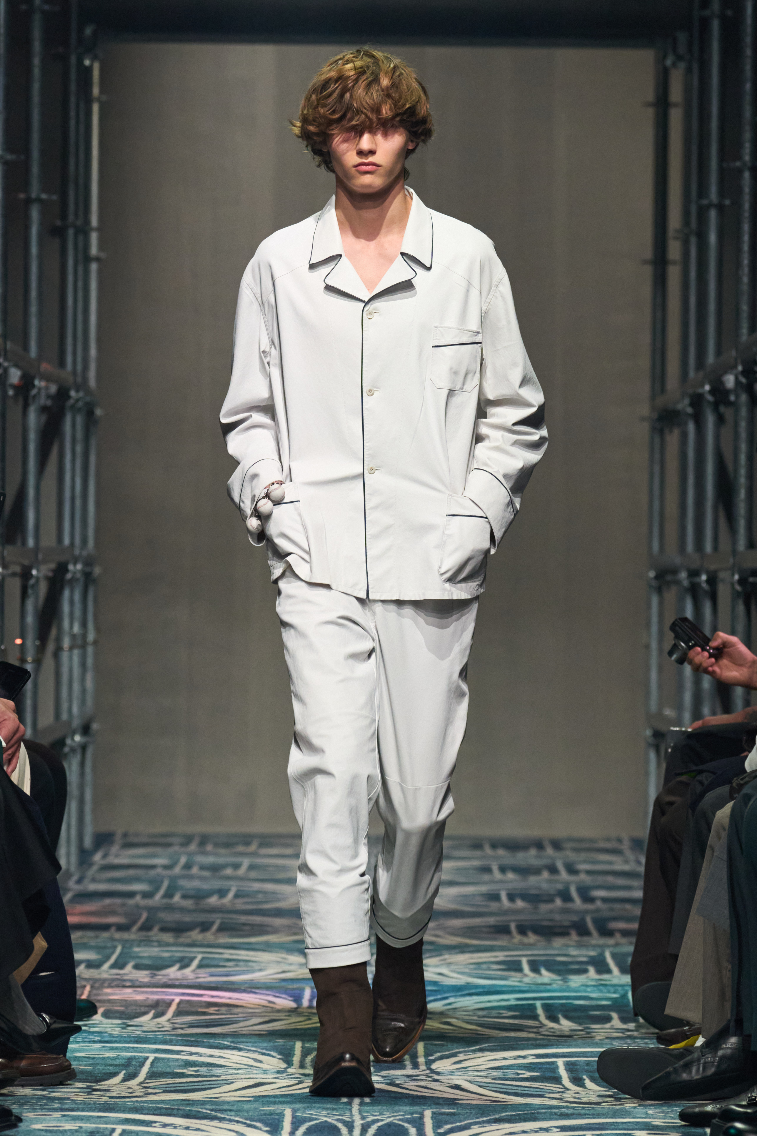 pyjama dressing menswear trend: prada