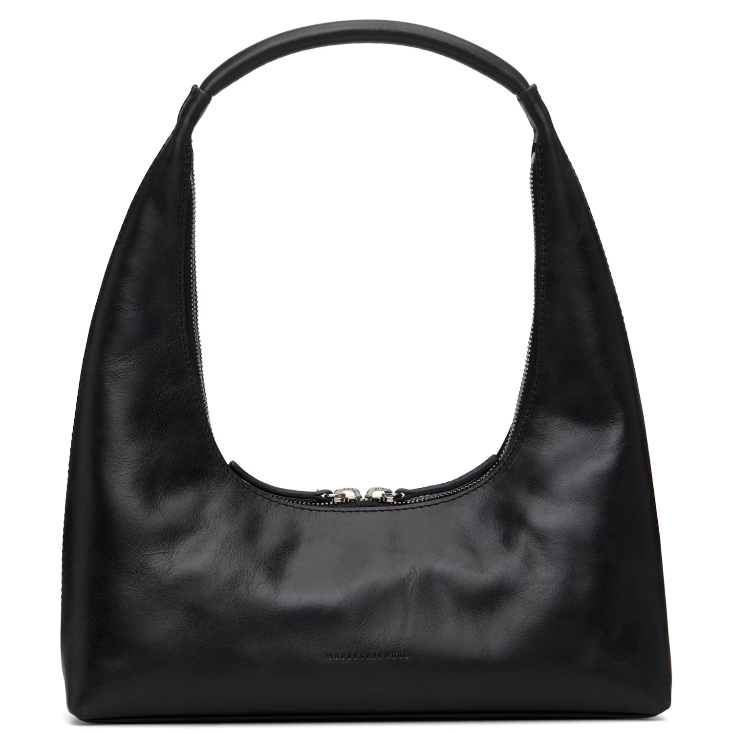 Marge Sherwood Black Leather Shoulder Bag
