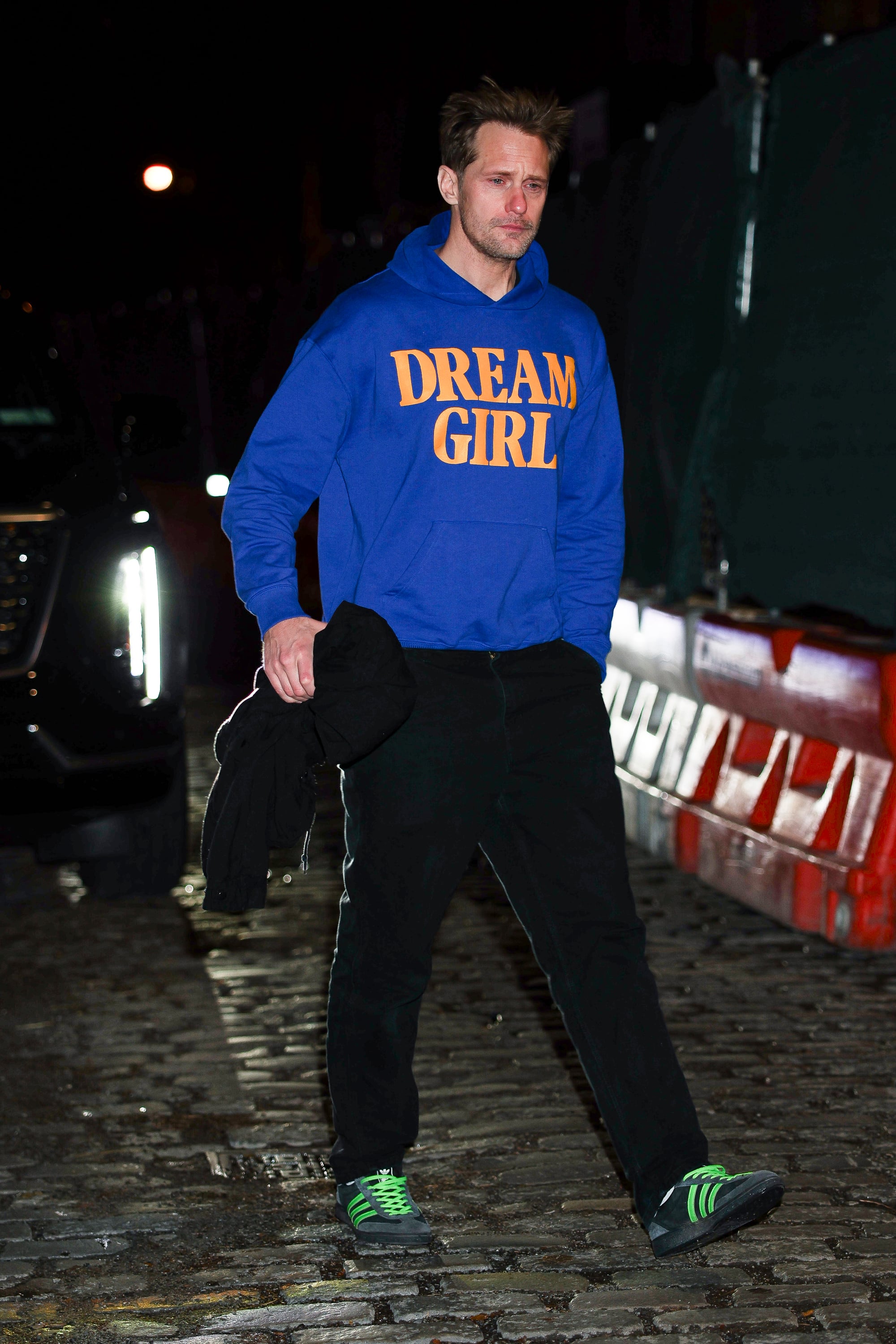 Alexander Skarsgard seen in West Village on December 02, 2025 in New York City.