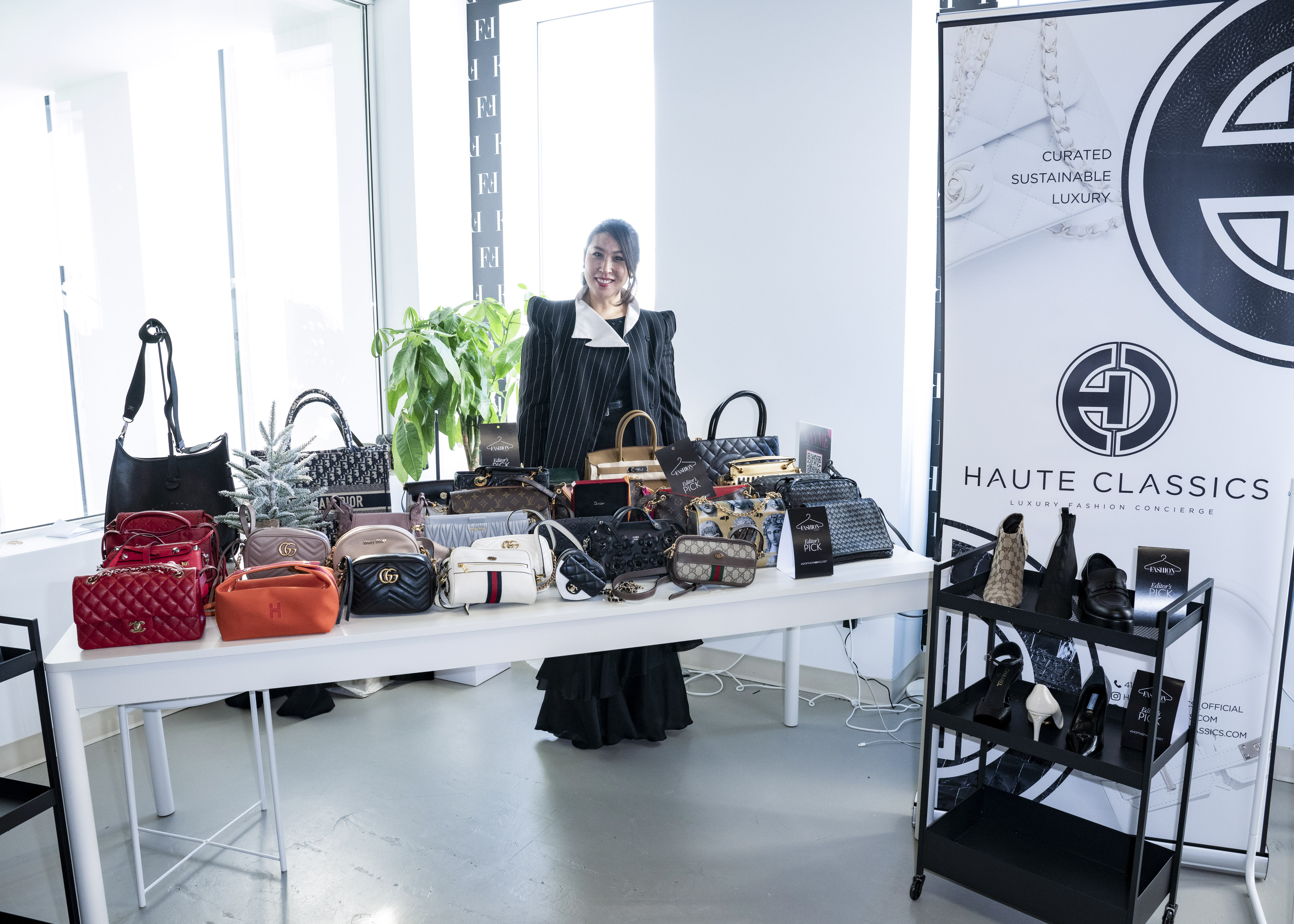 FASHION and Angels Wear Preloved Luxury Vintage Shopping Event Haute Classics 