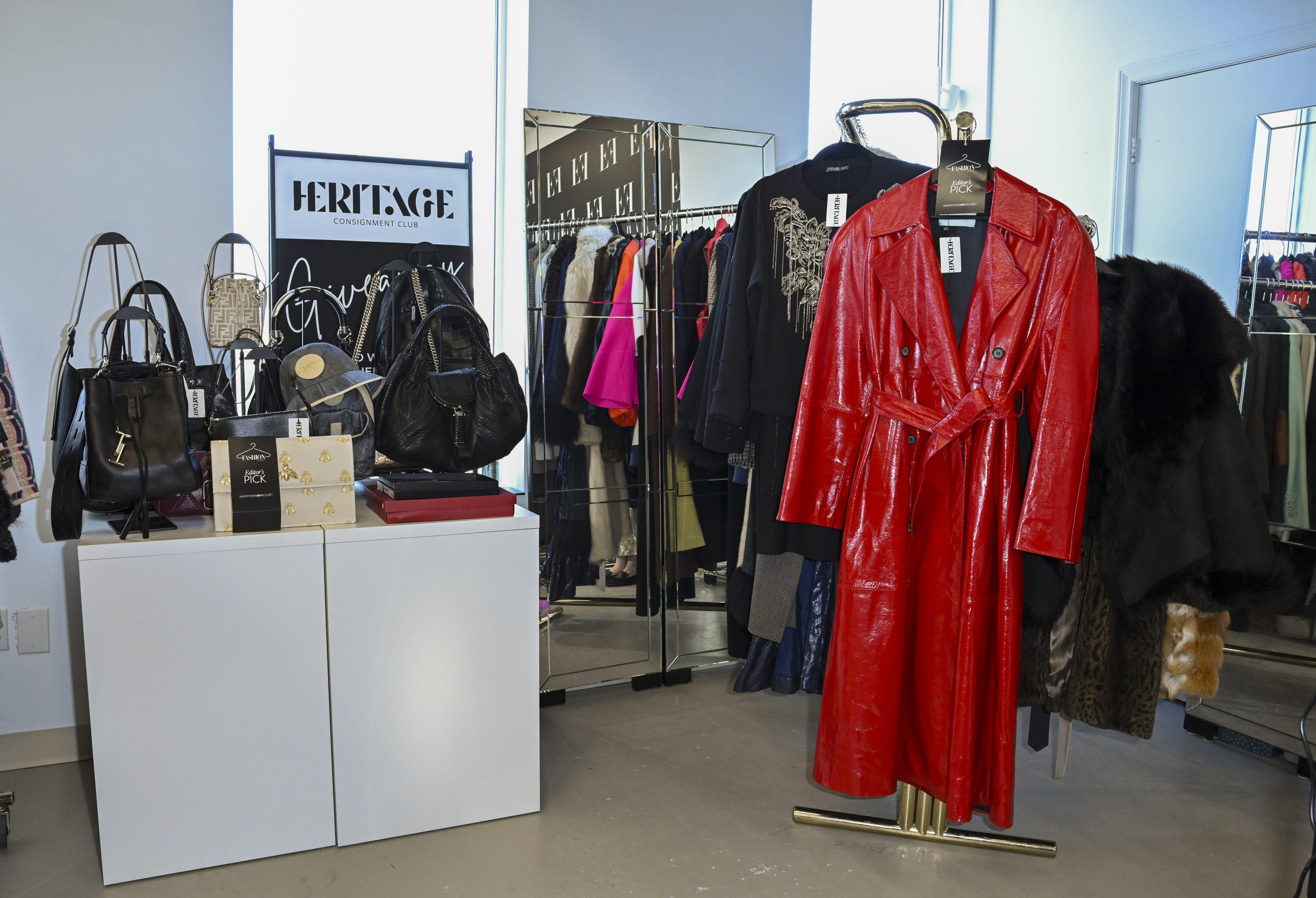 FASHION and Angels Wear Preloved Luxury Vintage Shopping Event Heritage Consignment 