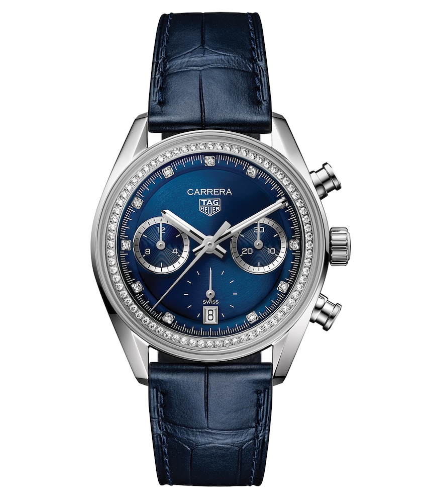 diamond watches for women: tag heuer carrera chronograph