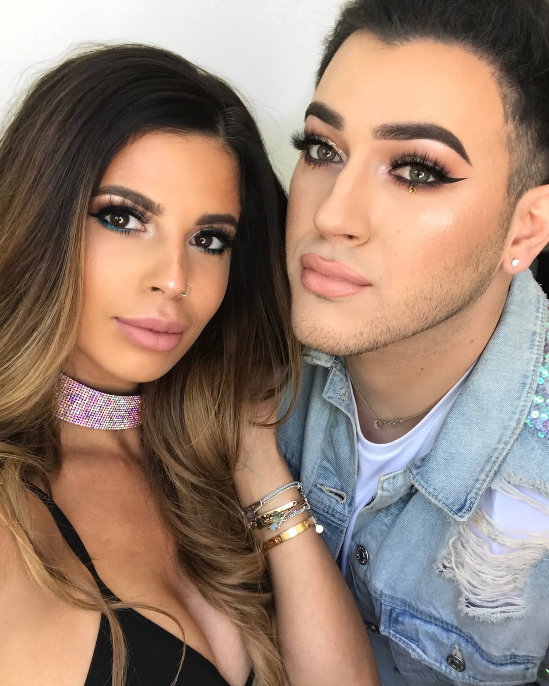 Beauty influencers Laura Lee and Manny MUA in 2016 beauty looks