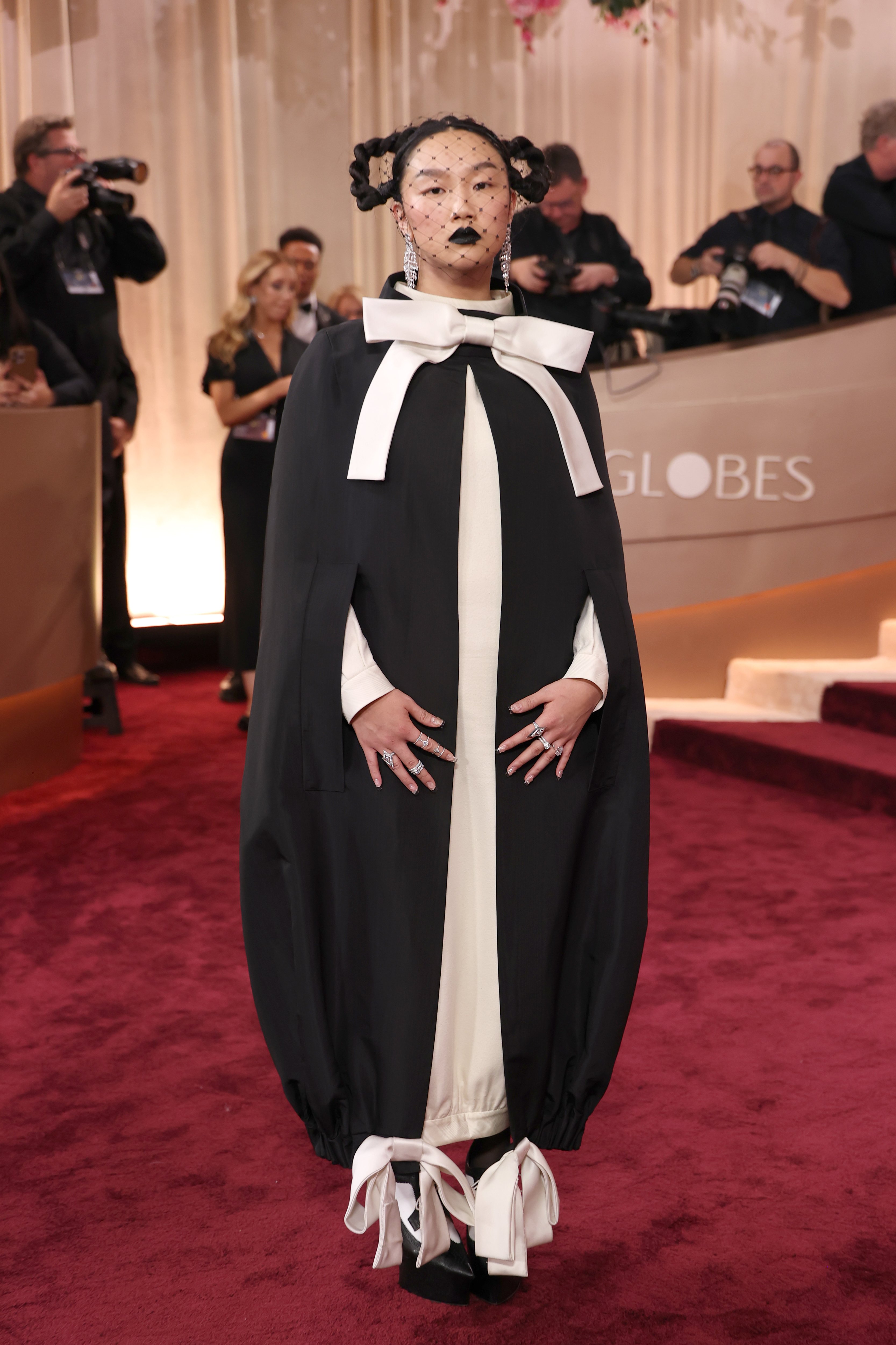 BEVERLY HILLS, CALIFORNIA - JANUARY 11: (FOR EDITORIAL USE ONLY) Audrey Nuna attends the 83rd annual Golden Globe Awards at The Beverly Hilton on January 11, 2026 in Beverly Hills, California. (Photo by Kevin Mazur/Getty Images)