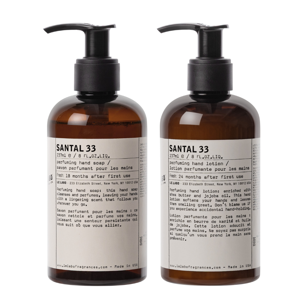 Le Labo Santal 33 Perfuming Hand Soap & Hand Lotion