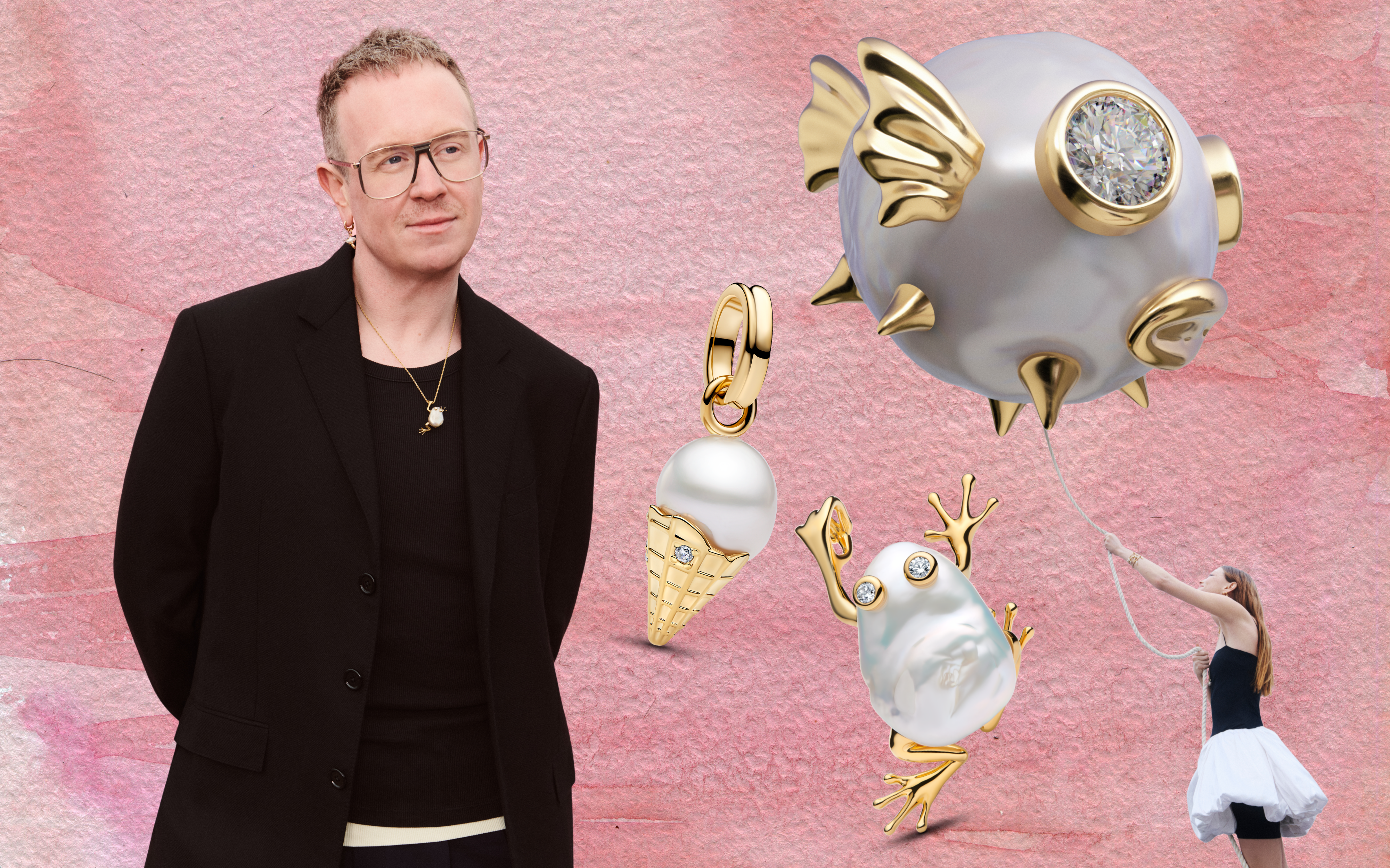 Harry Lambert Gives Pearls a Playful New Twist for Pandora